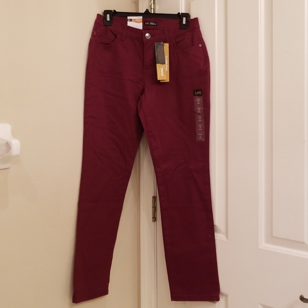 LEE cinnamon color Classic Fit Straight Le…